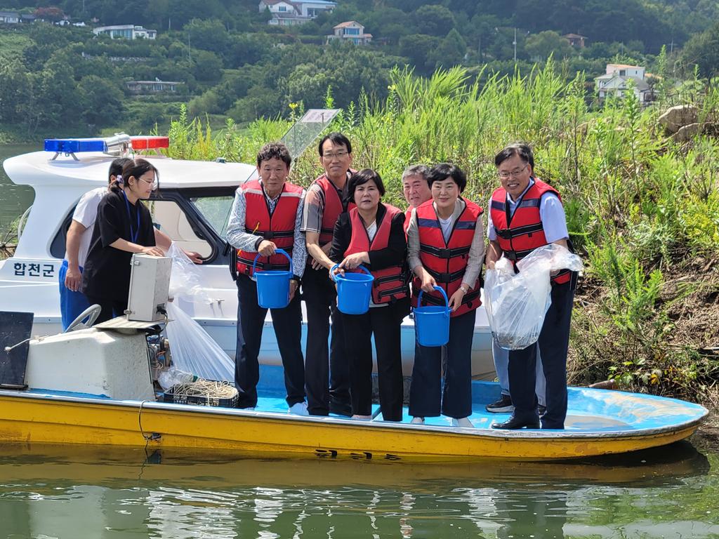합천군, 합천호에 쏘가리 치어 19,700미 방류