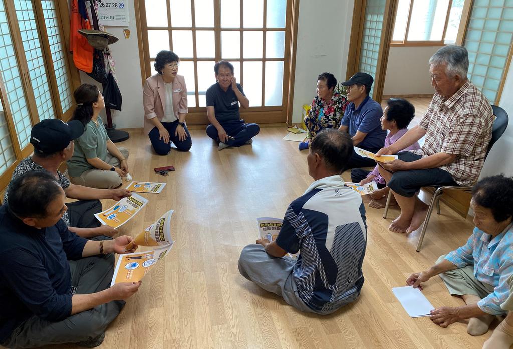 합천읍장, 경로당 37개소 순회 방문 실시