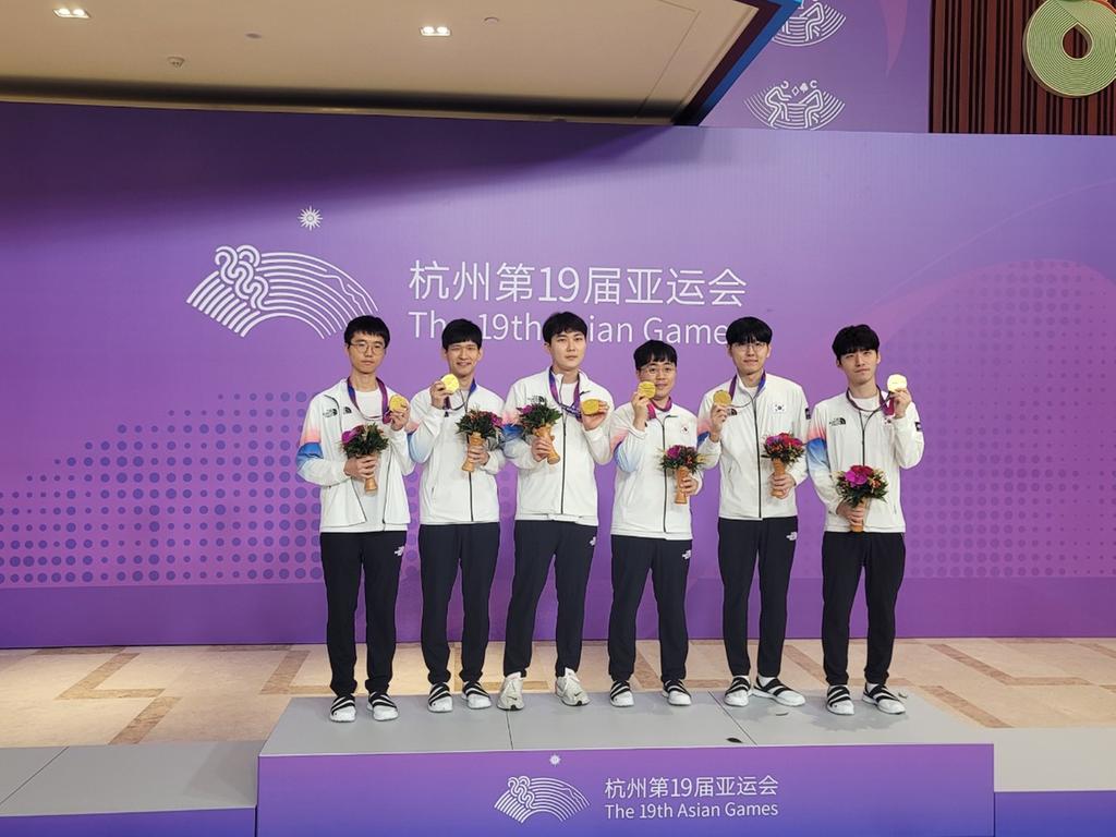 수려한합천팀 주장 박정환 9단, 항저우 아시안게임 금메달 획득