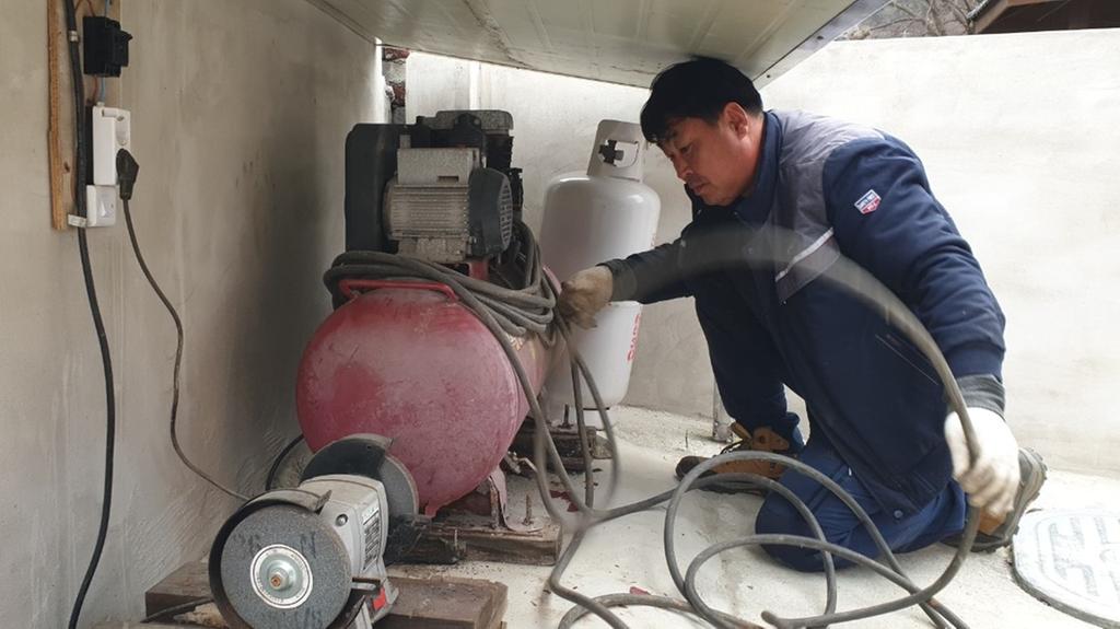 합천군, 마을공용 공기압축기 전수 수리 및 교체