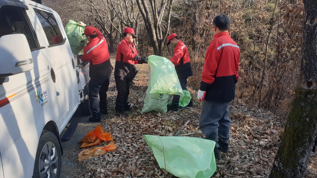 합천군 덕곡면, 설맞이 산불취약지역 환경정화활동 실시