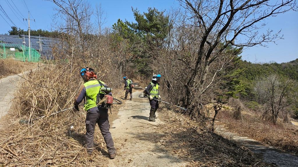 합천군 대병면, 산불취약지 위험요인 사전제거