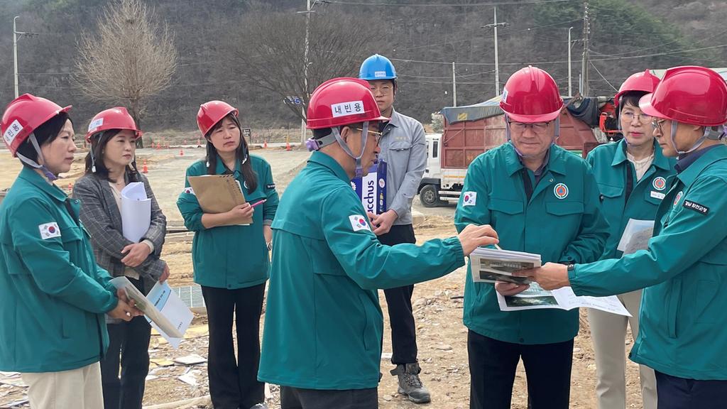 합천군, 필드형 기억채움농장 조성 안전점검