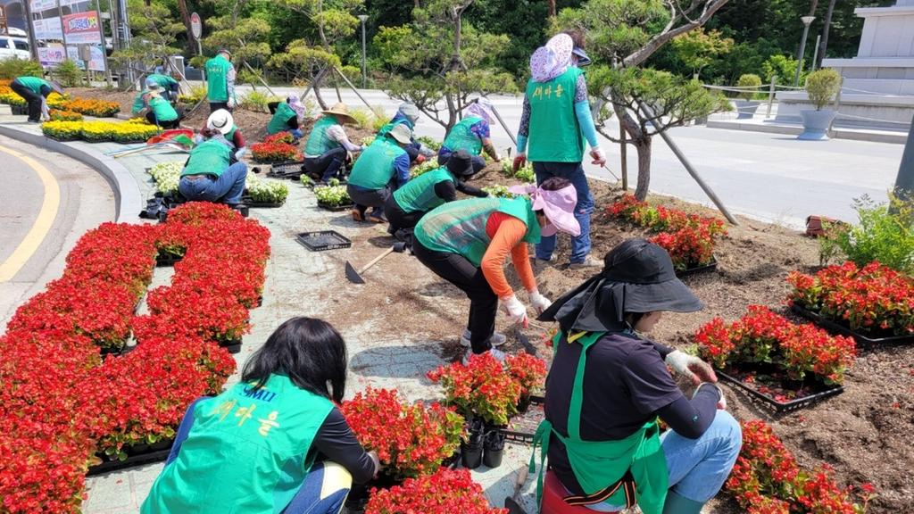 새마을운동합천군지회, 여름꽃 심기 행사 