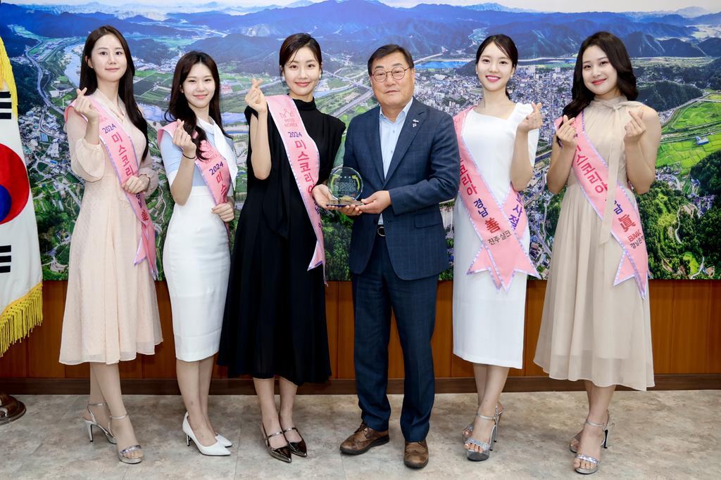 2024 미스경남 홍보사절단 합천 방문...홍보 약속 