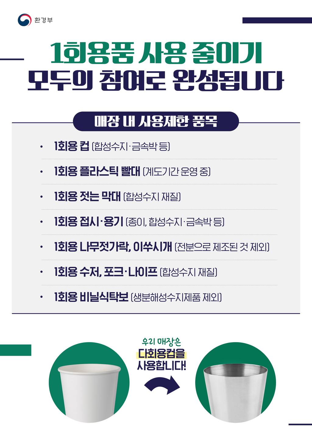1회용품 사용 줄이기