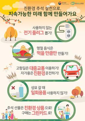 친환경 명절 보내기 캠페인 추진 홍보문
