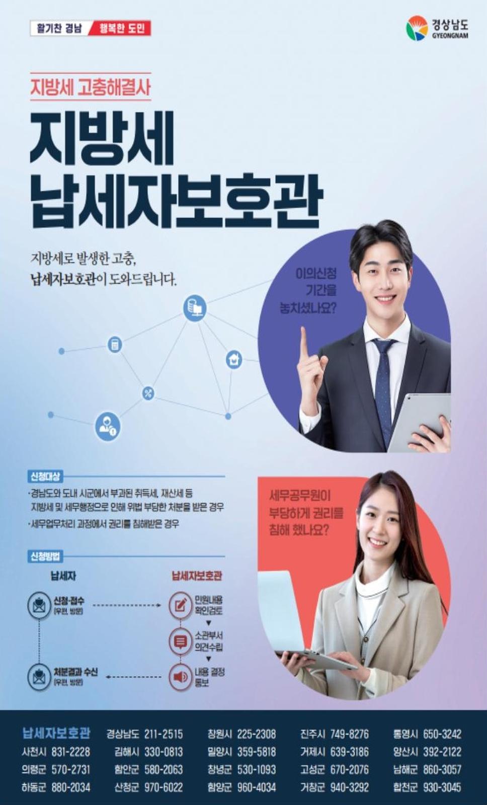 지방세 납세자보호관 홍보 포스터