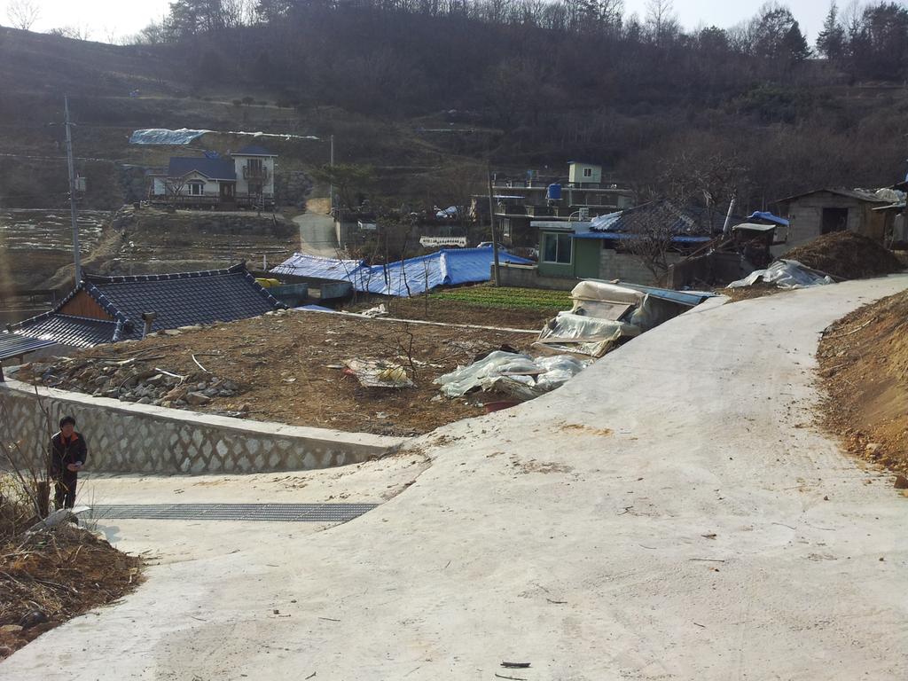 남자분 바로 옆 넓은 대지부분이 해당 토지입니다