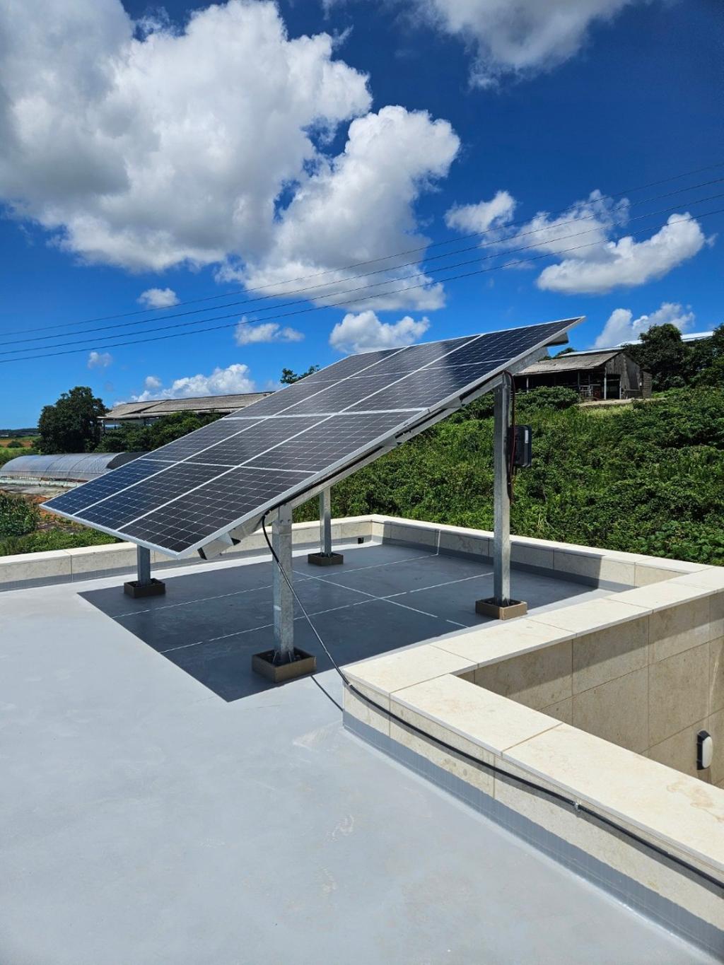 주택용태양광옥상위설치사진