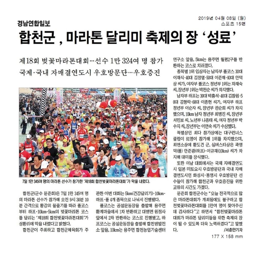 벚꽃마라톤