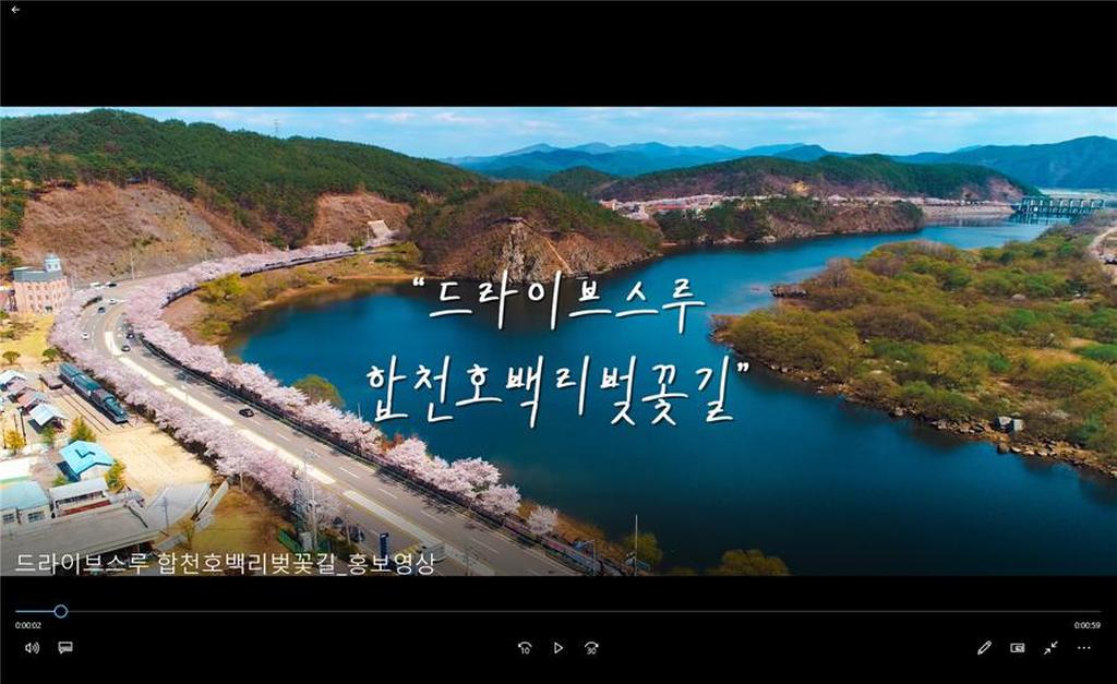 합천호와 백리벚꽃길