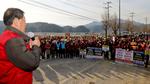 황강취수장 관련 민관협의체 회의 무산 대규모 집회